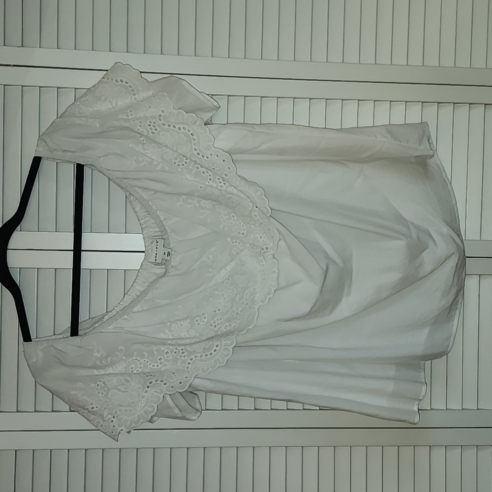 Ava & Viv Women's Plus Size 2X White Top